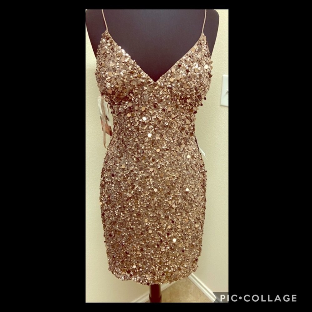 Adrianna Papell sequins cocktail dress - Picture 9 of 12